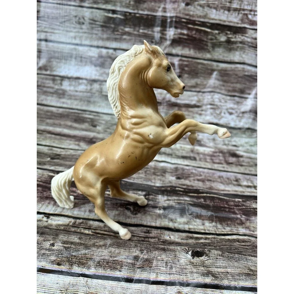 Vintage Breyer Classic Rearing Palomino Horse Rex #183 Horse Tan Body